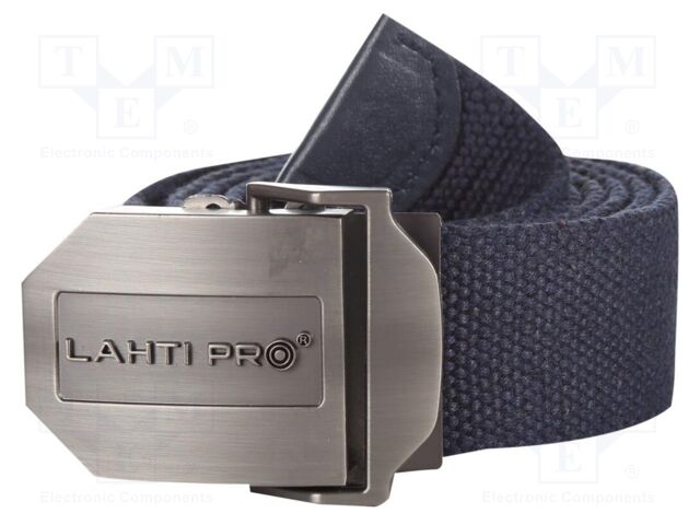 Trousers belt; navy blue; canvas belt; L: 1300mm; W: 37mm