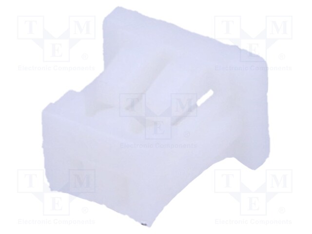 Plug; wire-board; female; 1.25mm; PIN: 2; w/o contacts; for cable