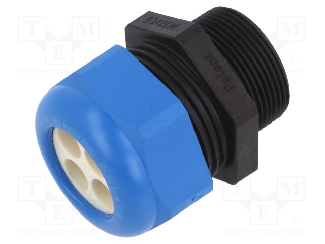 Cable gland; M32; 1.5; IP68; polyamide; black-blue