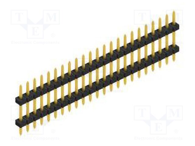 Connector: pin strips; pin header; male; PIN: 23; 2mm; THT; 1x23