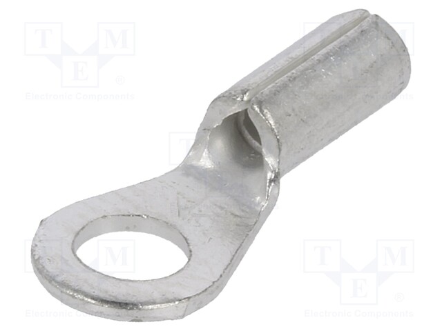 Ring terminal; M3,5; crimped; for cable; non-insulated; copper