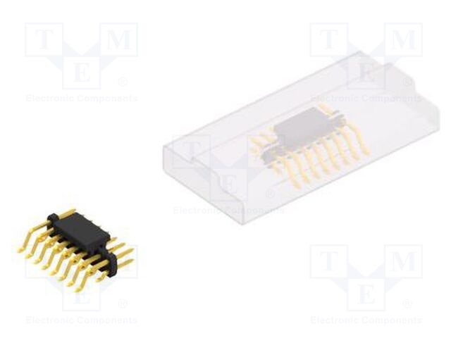 Connector: pin strips; pin header; male; PIN: 16; 2mm; SMT; 2x8; 100V