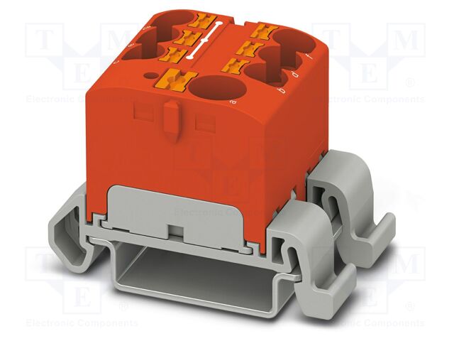 Splice terminal: rail; 32A; 800V; push-in; PA; 0.2÷6mm2; W: 27.9mm