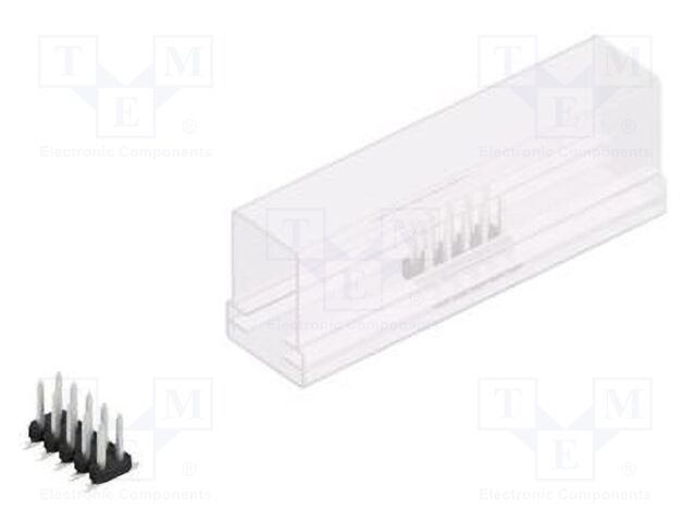 Connector: pin strips; pin header; male; PIN: 10; 2mm; SMT; 2x5; 100V