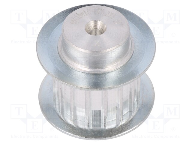Belt pulley; AT5; W: 16mm; whell width: 27mm; Ø: 24.2mm; aluminium