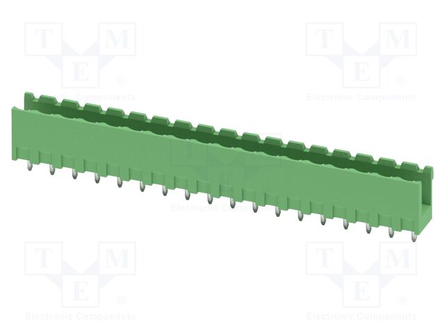 PCB headers, nominal cross section: 2.5 mm?, color: green, n