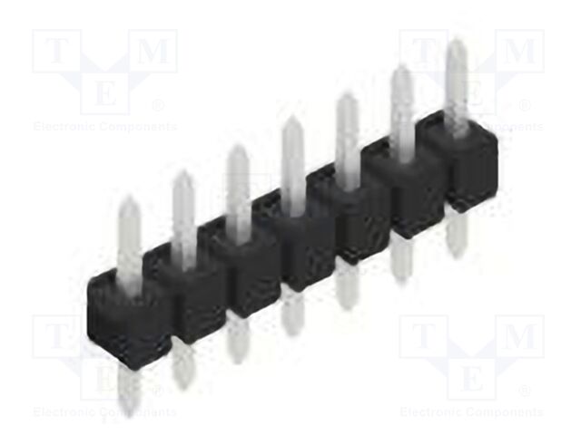 Connector: pin strips; pin header; male; PIN: 7; 2.54mm; THT; 1x7
