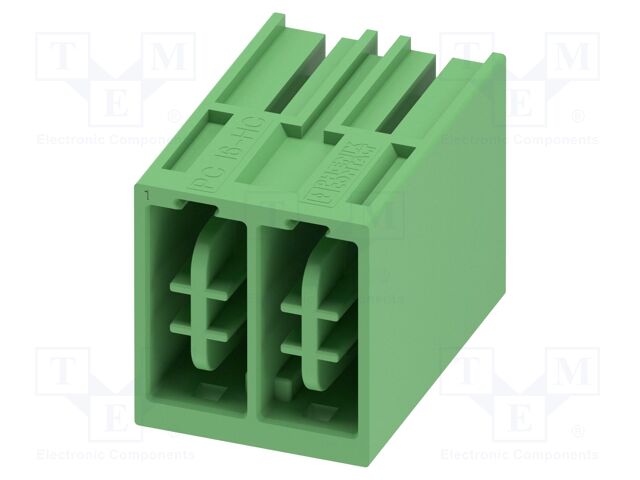 PCB headers, nominal cross section: 16 mm2, color: green, no