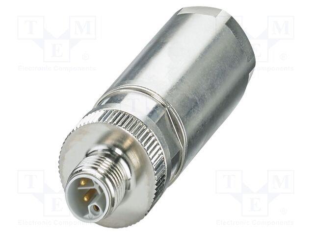 Connector: M12; plug; PIN: 5; 63V; straight; IP65; push-lock; 16A