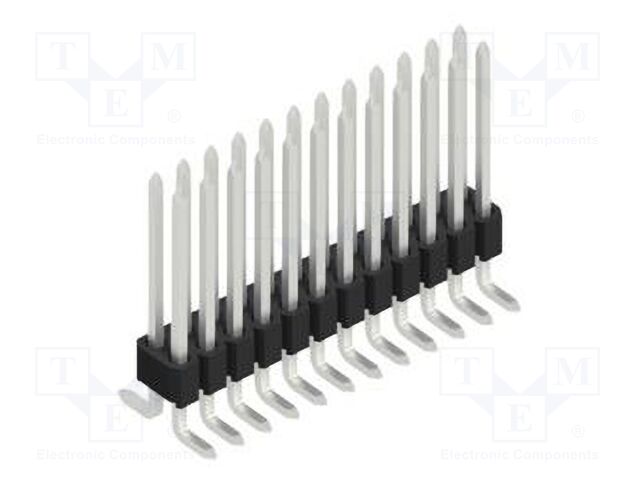 Connector: pin strips; pin header; male; PIN: 24; 1.27mm; SMT; 2x12