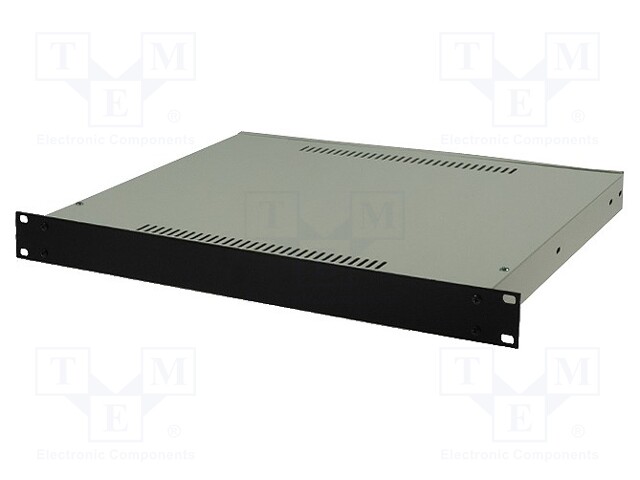 Enclosure: 19" standard; 180; 1U; 363mm; light grey