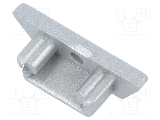 Cap for LED profiles; silver; ABS; Application: ARC12
