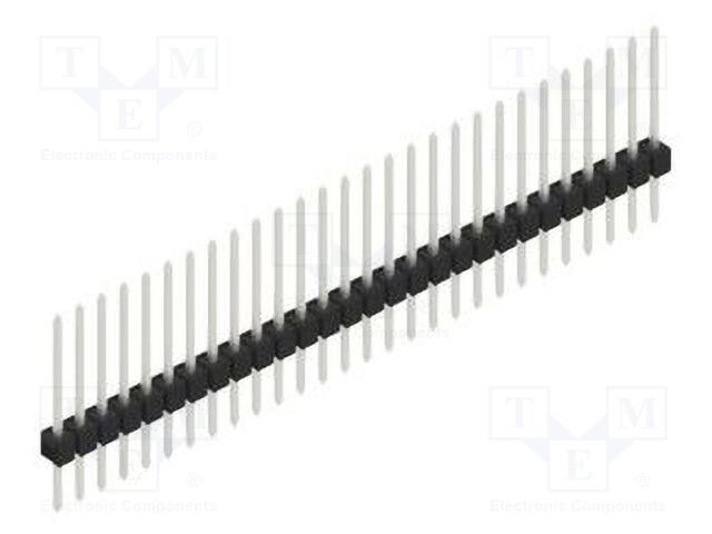 Connector: pin strips; pin header; male; PIN: 28; 2.54mm; THT; 1x28