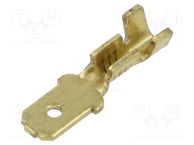 Terminal: flat; 6.3mm; 0.8mm; male; 0.75÷2mm2; crimped; for cable