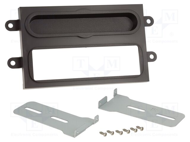 Radio frame; Renault; 1 DIN; black