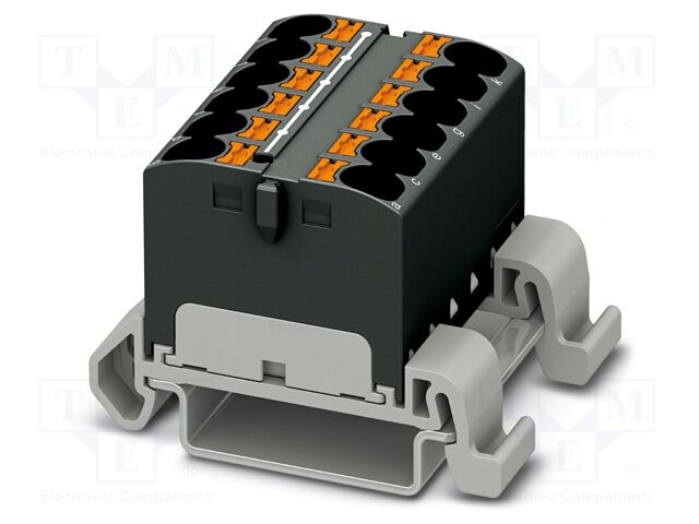 Splice terminal: rail; 32A; 800V; push-in; PA; 0.2÷6mm2; W: 36.9mm