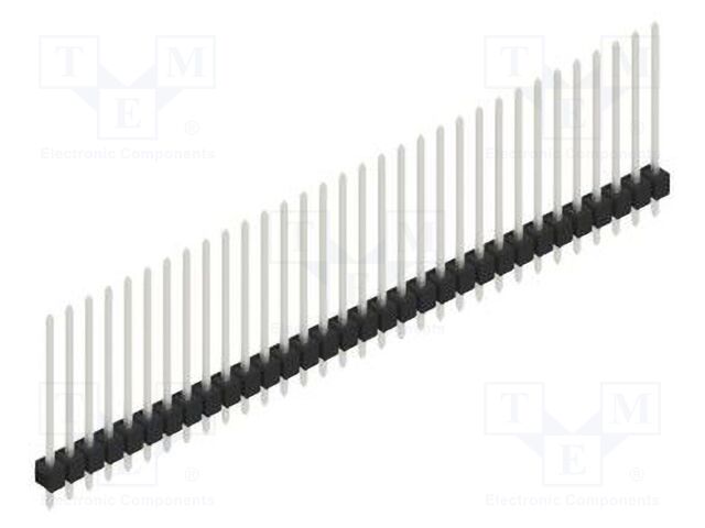 Connector: pin strips; pin header; male; PIN: 32; 2.54mm; THT; 1x32