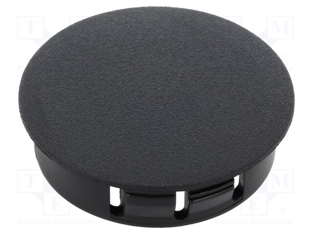 Accessories: stopper; H: 11.8mm; push-in,snap-fastener; black