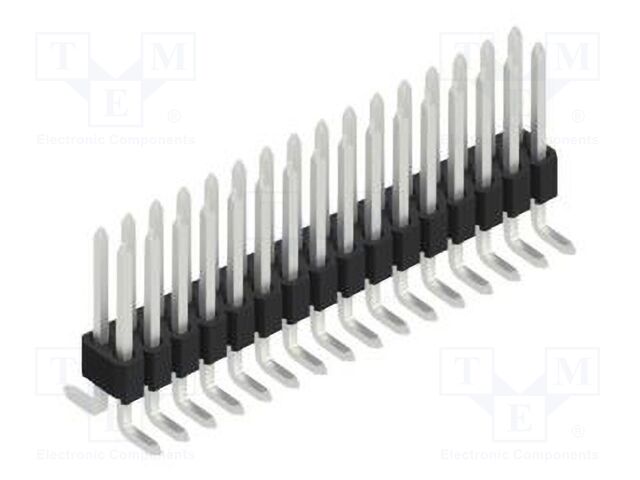 Connector: pin strips; pin header; male; PIN: 32; 1.27mm; SMT; 2x16