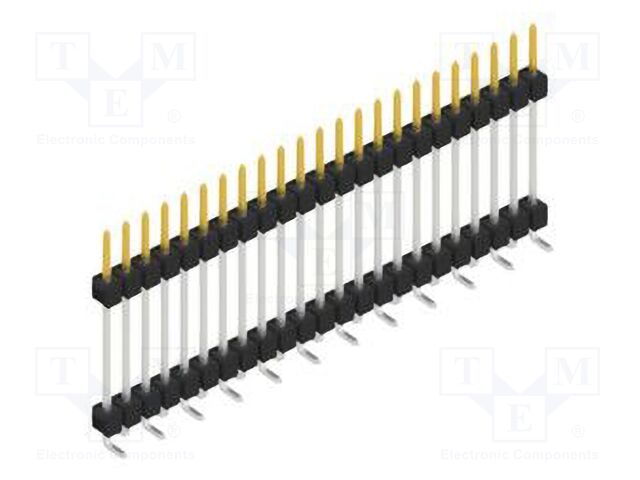 Connector: pin strips; pin header; male; PIN: 23; 2.54mm; SMT; 1x23