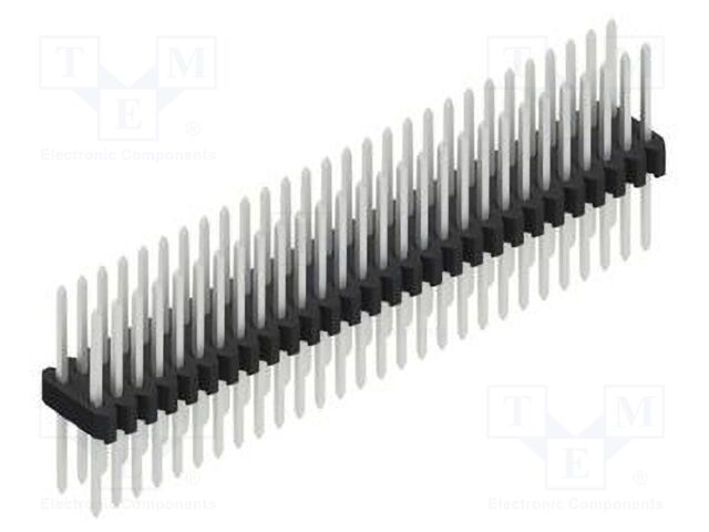 Connector: pin strips; pin header; male; PIN: 56; 1.27mm; THT; 2x28