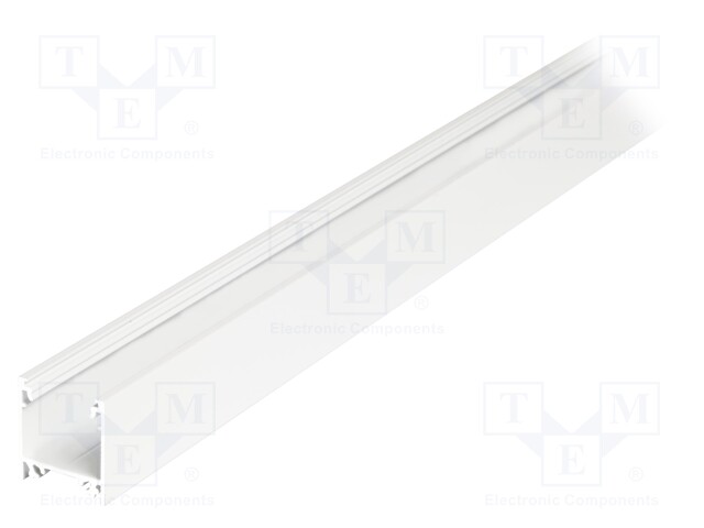 Profiles for LED modules; surface; white; L: 2m; aluminium