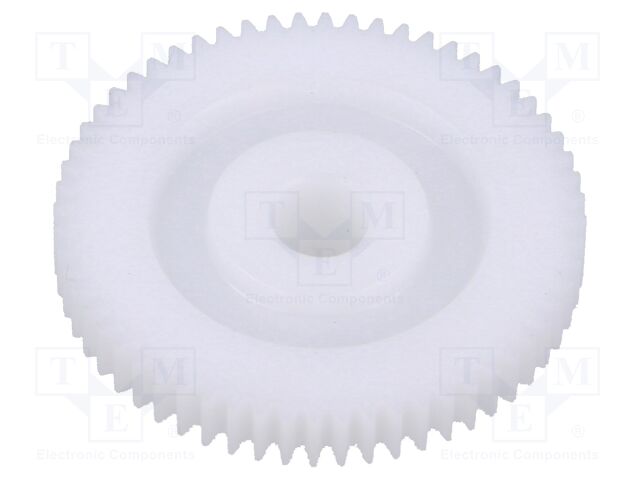 Spur gear; whell width: 6mm; Ø: 43.4mm; Number of teeth: 60