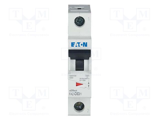 Circuit breaker; 230/400VAC; Inom: 63A; Poles: 1; DIN; Charact: C
