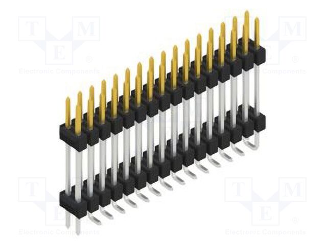 Connector: pin strips; pin header; male; PIN: 32; 2.54mm; SMT; 2x16