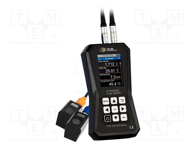 Meter: flow analyzer; colour,LCD 2,8"; ±32 m/s; USB; 20÷108mm