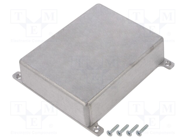 Enclosure: shielding; X: 93.5mm; Y: 119mm; Z: 34mm; with fixing lugs