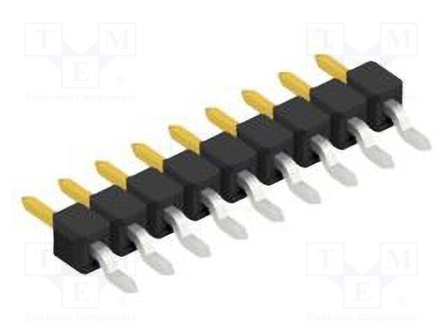 Connector: pin strips; pin header; male; PIN: 9; 2.54mm; SMT; 1x9