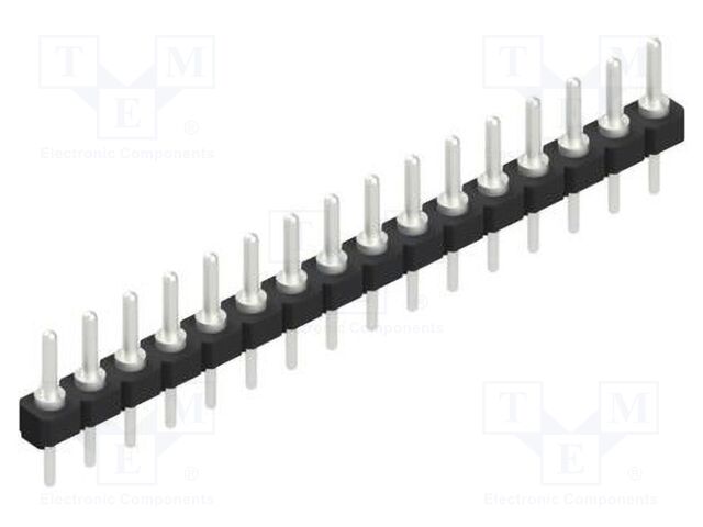 Connector: pin strips; pin header; male; PIN: 16; 2.54mm; THT; 1x16
