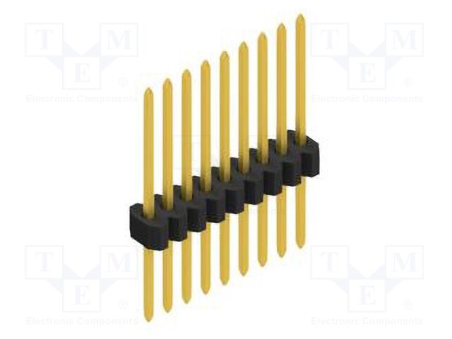 Connector: pin strips; pin header; male; PIN: 9; 1.27mm; THT; 1x9