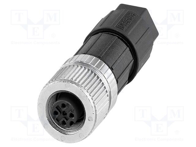 Plug; M12; PIN: 5; female; A code-DeviceNet / CANopen; for cable