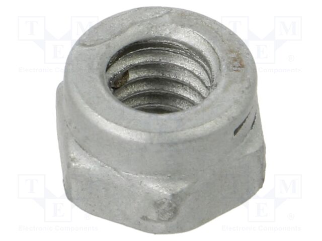 Nut; with protection; hexagonal; M6; 1; steel; 10mm; BN 2065