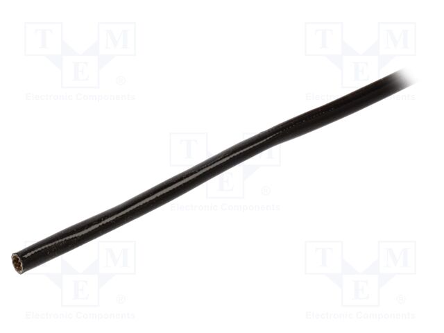 Insulating tube; fiberglass; black; -60÷250°C; 3mm; SCS; 4kV/mm
