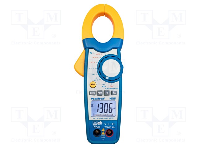 AC/DC digital clamp meter; Øcable: 35mm; Sampling: 2x/s; True RMS