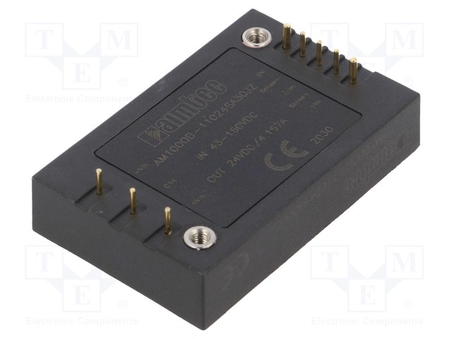 Converter: DC/DC; 100W; Uin: 43÷160V; 24VDC; Iout: 4.1A; 78g