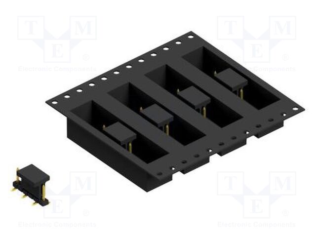 Connector: pin strips; pin header; male; PIN: 6; 2mm; SMT; 1x6; 100V