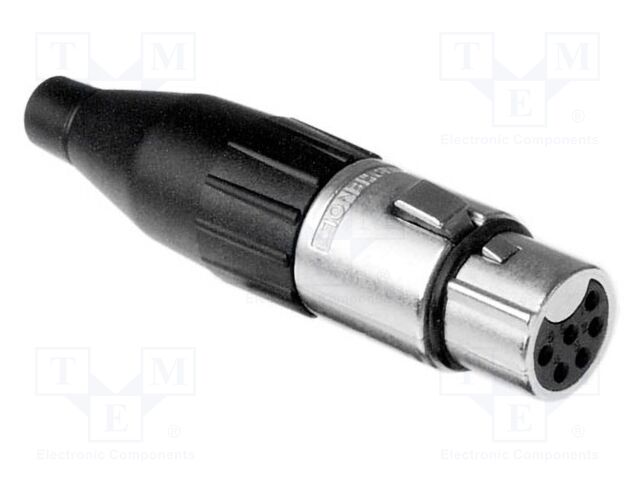 Connector: XLR; plug; female; straight; Plating: silver plated