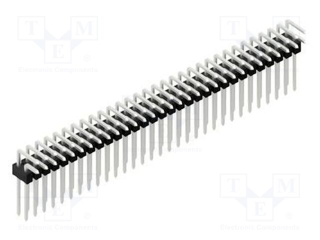 Connector: pin strips; pin header; male; PIN: 62; 2.54mm; THT; 2x31