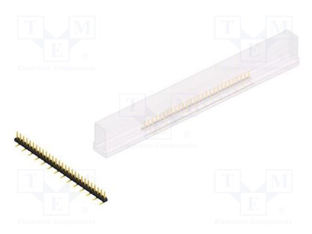 Connector: pin strips; pin header; male; PIN: 28; 2mm; SMT; 1x28