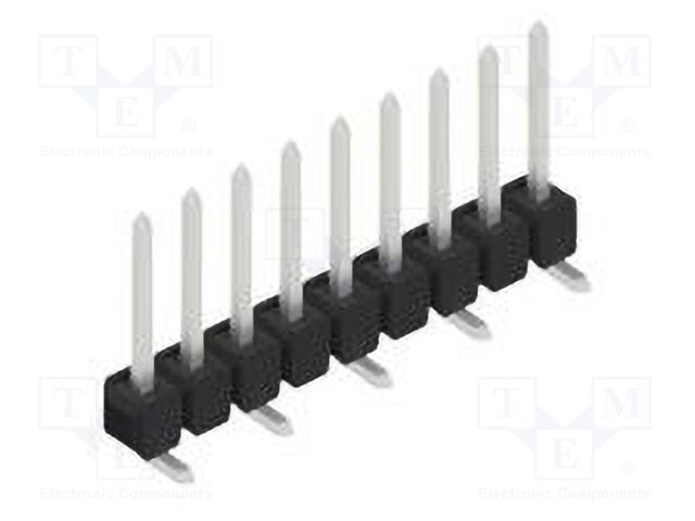 Connector: pin strips; pin header; male; PIN: 9; 2.54mm; SMT; 1x9