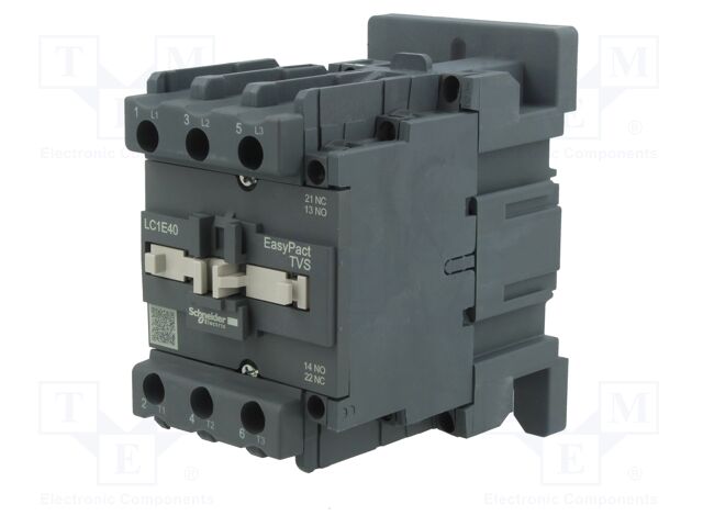 Contactor: 3-pole; NO x3; Auxiliary contacts: NC + NO; 110VAC; 40A