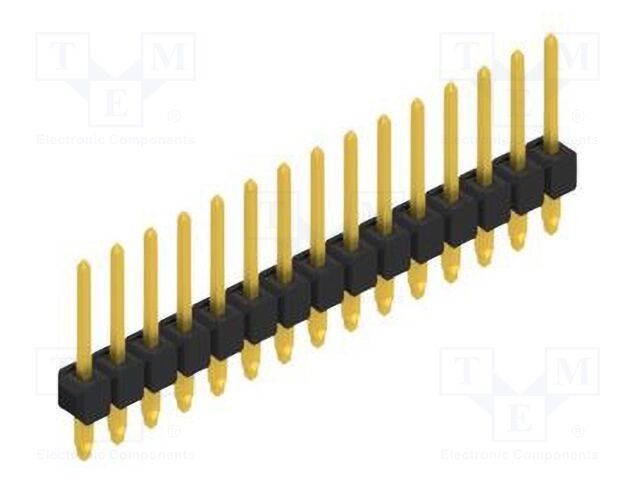 Connector: pin strips; pin header; male; PIN: 15; 2.54mm; THT; 1x15