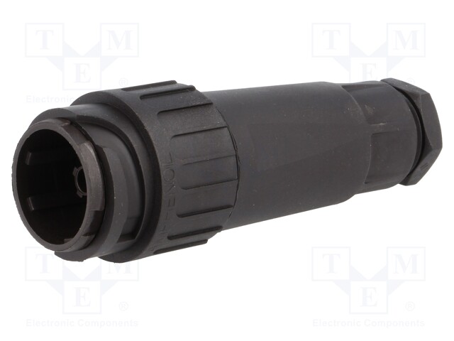 Connector: circular; plug; PIN: 9; male; w/o contacts; Series: C16-3