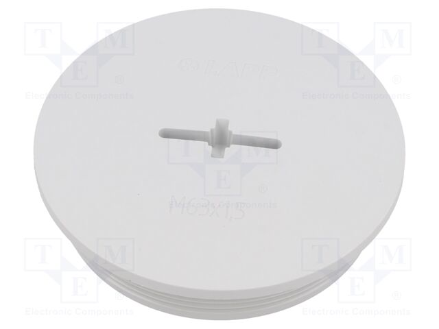 Stopper; M63; IP54; Mat: polyamide; light grey