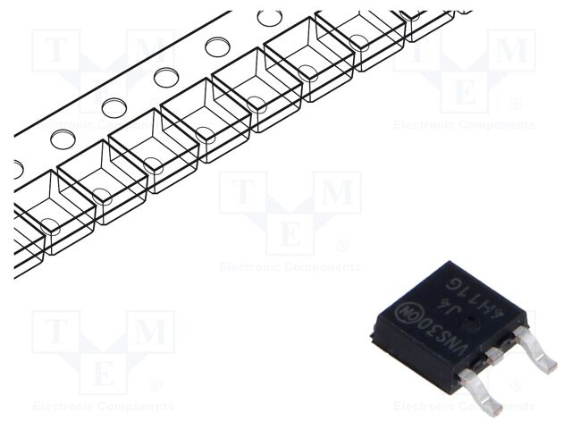 Transistor: NPN; bipolar; 80V; 8A; 20W; DPAK