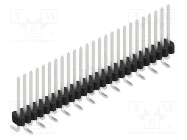 Connector: pin strips; pin header; male; PIN: 25; 1.27mm; SMT; 1x25